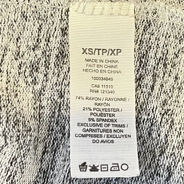 1196 |‎ Garage Grey Marled Knit Open Front Pocket Cardigan Sweater Women XS - Image 6