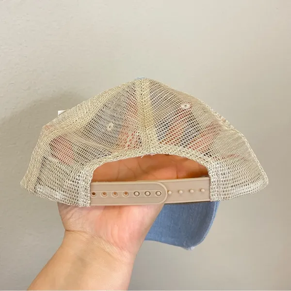 Katydid Sunkissed Embroidered Denim Trucker‎ Hat NWT - Image 3