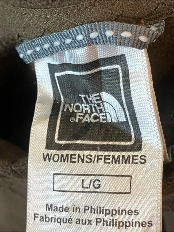 The North Face TKA 100 Quarter Zip Fleece Pullover Brown Womens L - Image 5