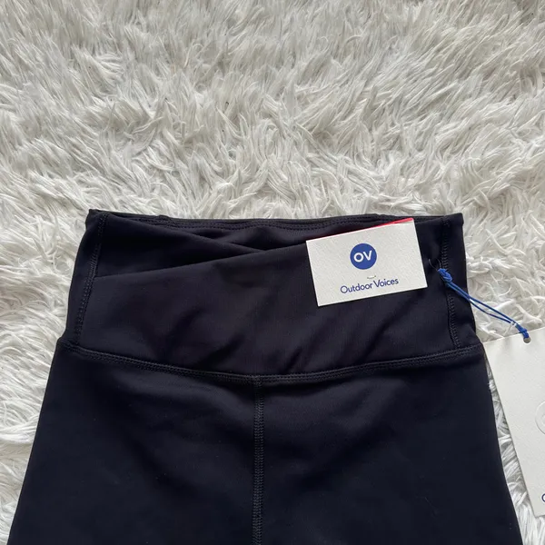 Outdoor Voices CloudKnit Bike Shorts High Rise Black Size XS - Image 2