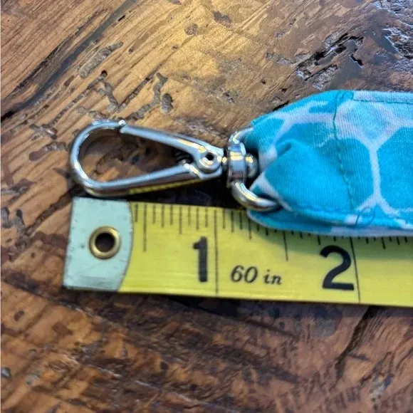 Turquoise Key Fob with clip - Image 3