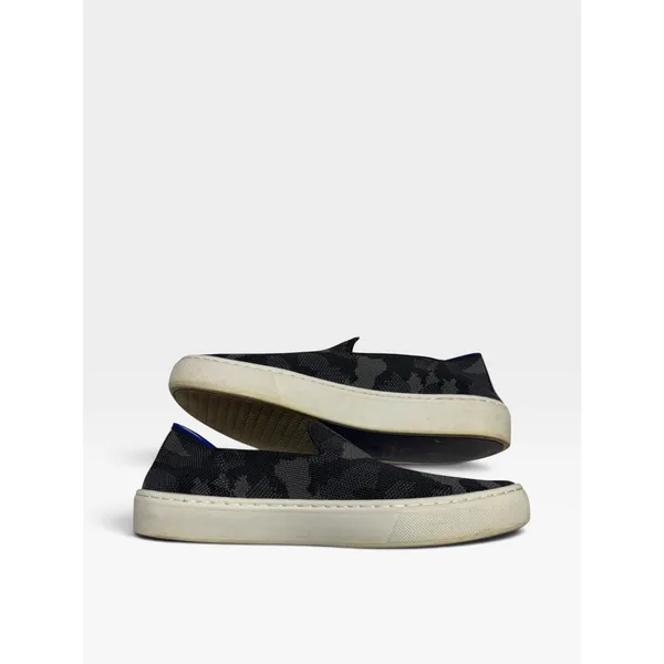 Rothy's The Sneaker Gray Black Camo Slip On Shoes Women's Size 6 Washable - Image 5