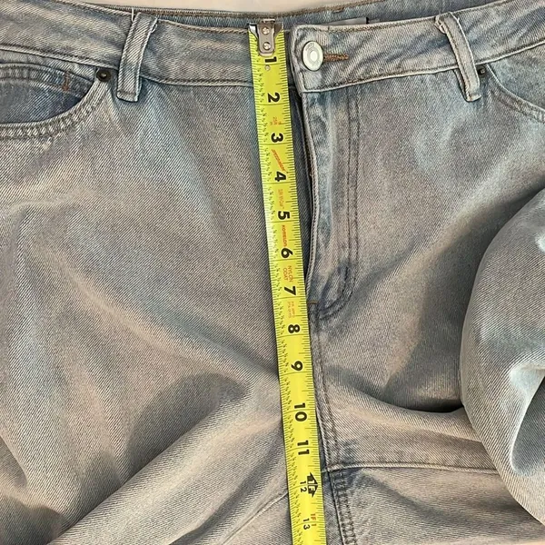 Rue+ Rue21 Denim Blue Jeans Womens Size 14 Straight Wide Leg Loose Fit - Image 7