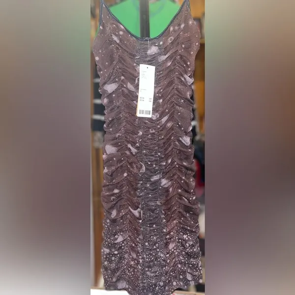 Urban Outfitters Ruched Mini Body Con Dress Size Small - Image 2
