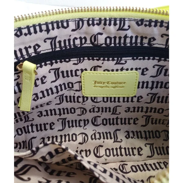 Juicy Couture Shoulder Bag $79 Yellow New Collection Easter Pendants Chain NWT - Image 5