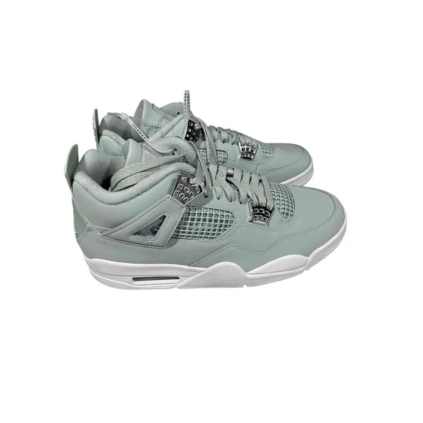 Nike Air Jordan 4 Retro Seafoam Green Metallic Silver Sz 11.5 W / 10 M NEW - Image 2