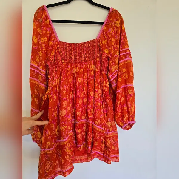 Free People Border Endless Afternoon Mini Floral Boho Dress - Image 8