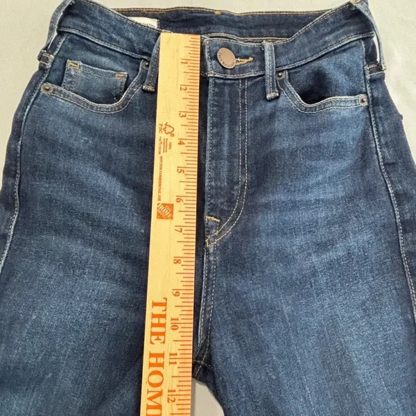 True Religion Caia Flare Ultra High Rise‎ Jeans Dark Wash Denim Size 26 Womens - Image 10