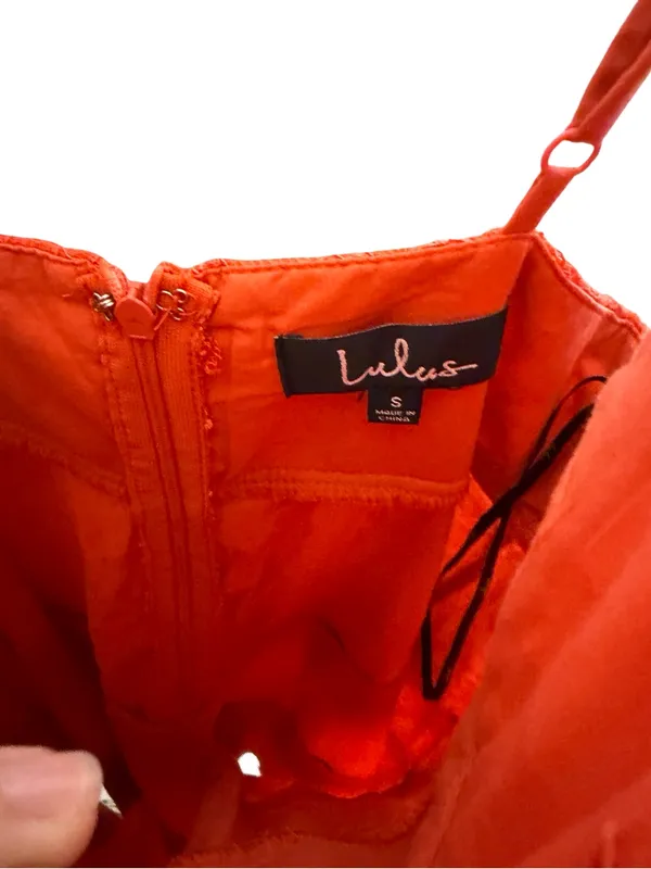 🧡 Lulus Tiered Lace Midi Dress Small 🧡‎ - Image 4