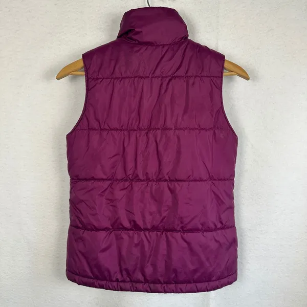 Columbia Purple Quilted Puffer Vest Womens‎ Small Fleece Lined Insulated Winter - Image 5