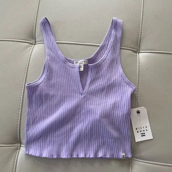 Billabong ribbed tank top women’s XS 6 purple Summer tank 💜 - Image 3