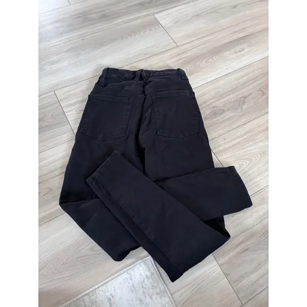 Good American Black High Rise Skinny Jeans Size 0 25 Slim Fit Denim‎ Pants - Image 4
