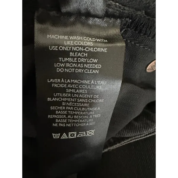 Free People NWT Raw High Rise Jeggings Skinny Jeans Washed Black Size 24 NWT - Image 8