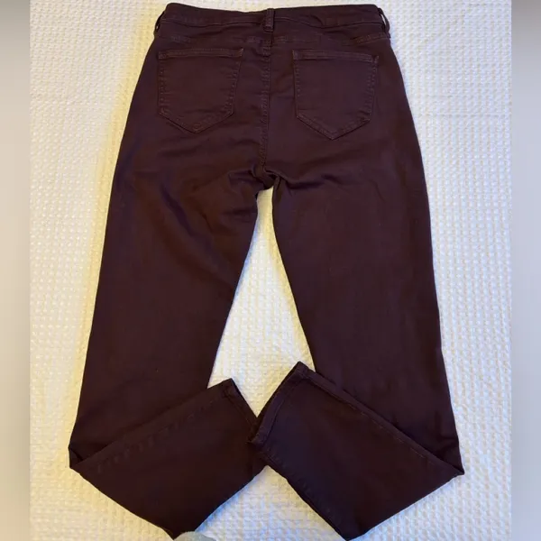 Buffalo David Bitton VALE Women's Size 6 Dark Burgundy Oxblood Skinny Jeans - Image 10