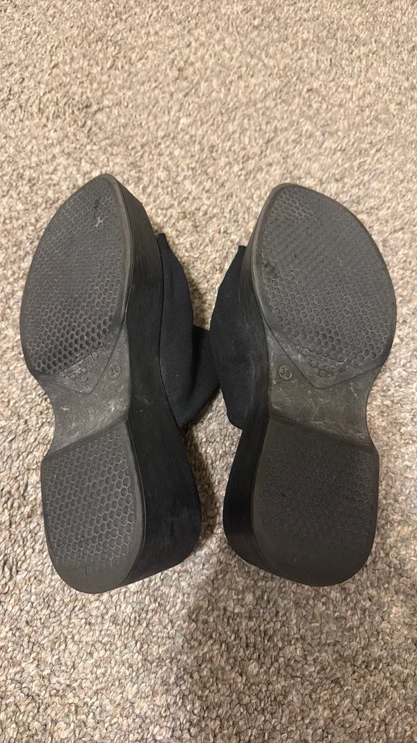 Steve Madden Sandals Platform Black - Image 2