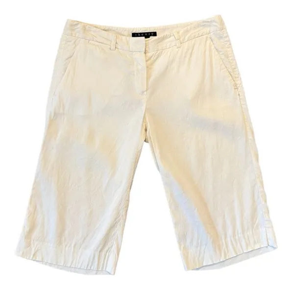 Theory easy linen blend Bermuda shorts size 2 - Image 2
