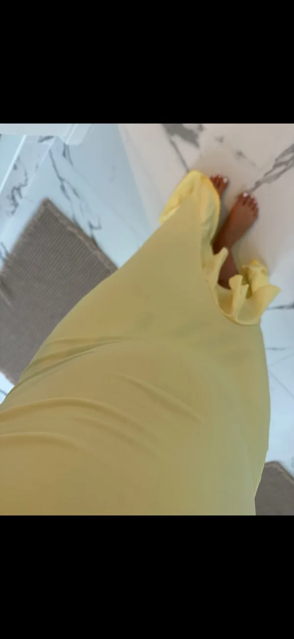 Maternity dress yellow Size XS - Image 2
