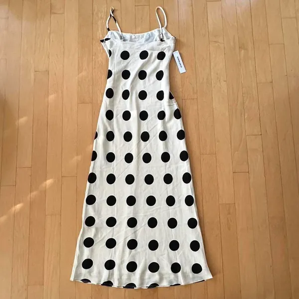 Princess Polly Avienna cream polka dot maxi dress - Image 4