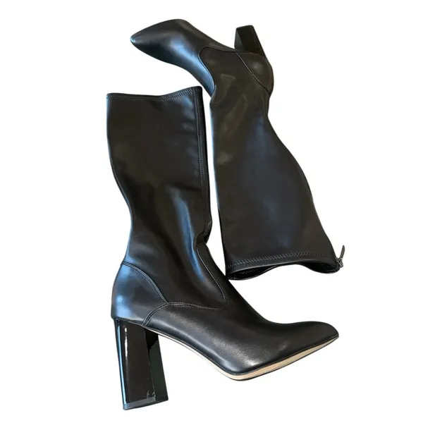 NEW $194 FRANCO SARTO Katherine Knee High Boot SZ-10W Black - Image 9