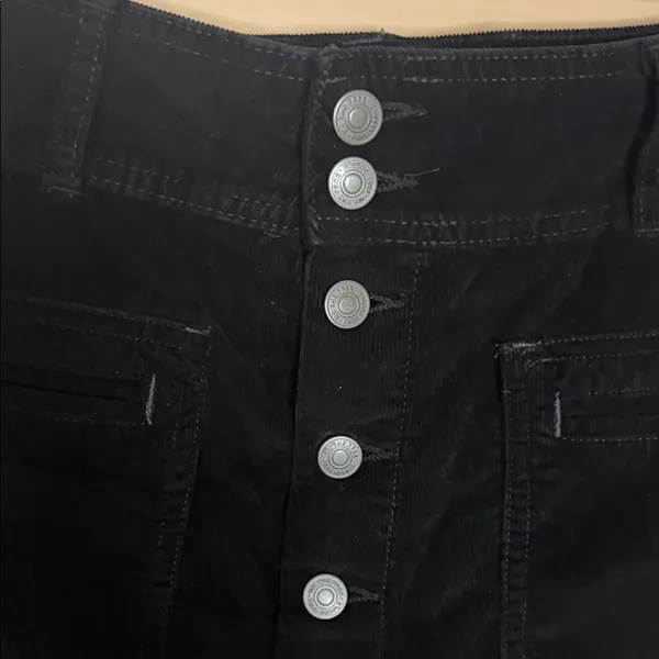 We The Free Black Button-Front Mini Skirt - Image 4
