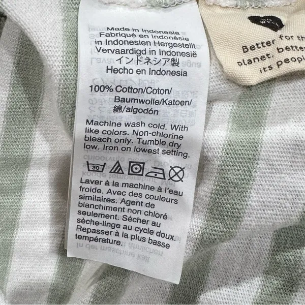 Madewell Boxy-Crop Tank Top Crawley Stripe Women’s Large - Image 4