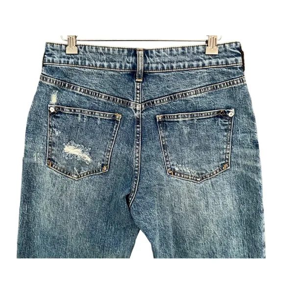 Pilcro Jeans Women 25 Blue‎ Distressed Mom High Rise Denim Stretch Festival - Image 4