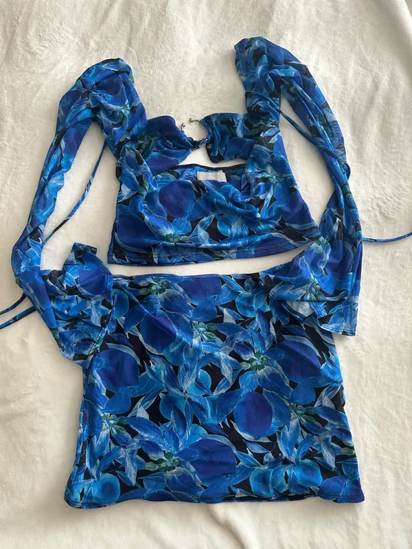 Generation Outcast Blue Monte Top & skirt set - Image 3