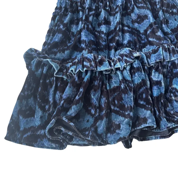 Figue Velvet Mini Dress Navy - Image 8