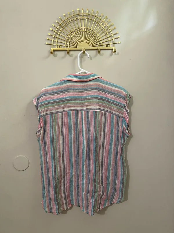 LOFT Striped Sleeveless Top - Image 2