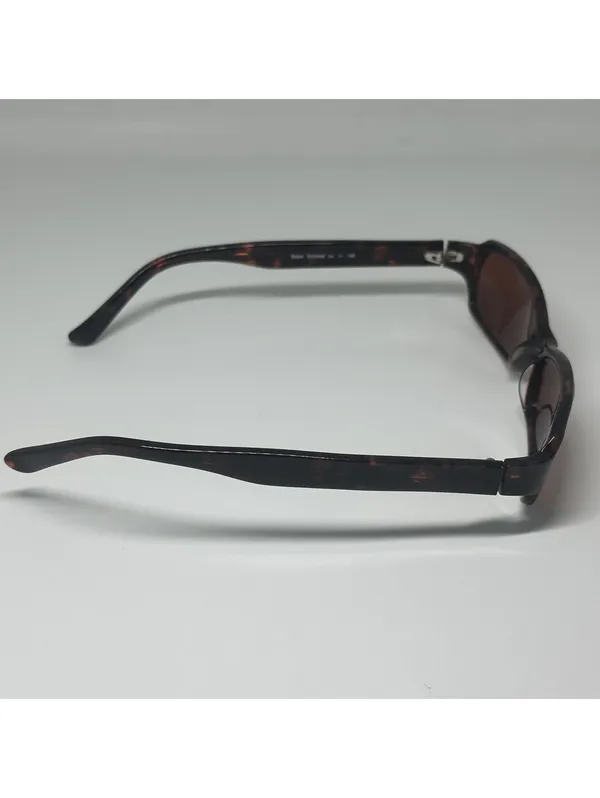 Lido West Babe Tortoise Shell Rectangular Prescription Sunglasses Frames Brown - Image 8