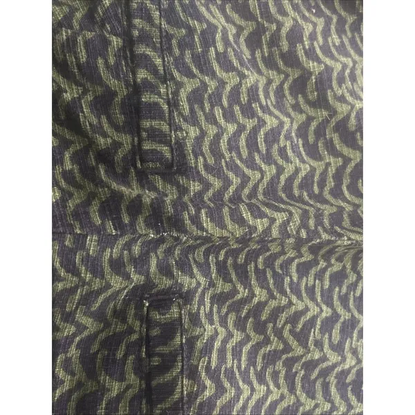 Anthropologie Cartonnier Ankle Pants Size 0 Navy Green Geometric Boho Chic Sleek - Image 8