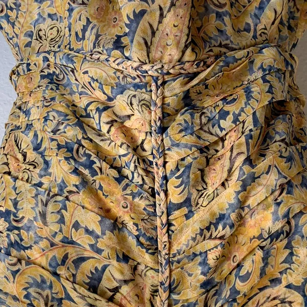 NEW‎ Veronica Beard Arienne Gathered Halter Neck Silk Top - Image 6