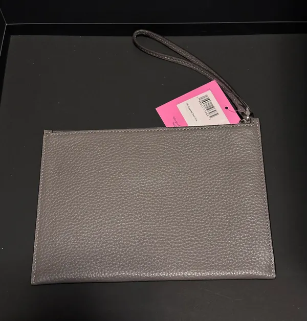 Kate Spade Gray Leather Wristlet - Image 4