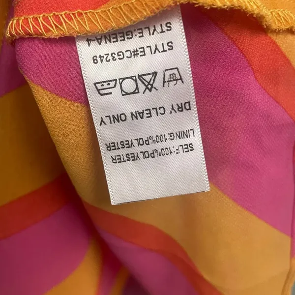 Buddy Love Size Medium Layered Tank Blouse Pink Orange Tan Lines Top - Image 4