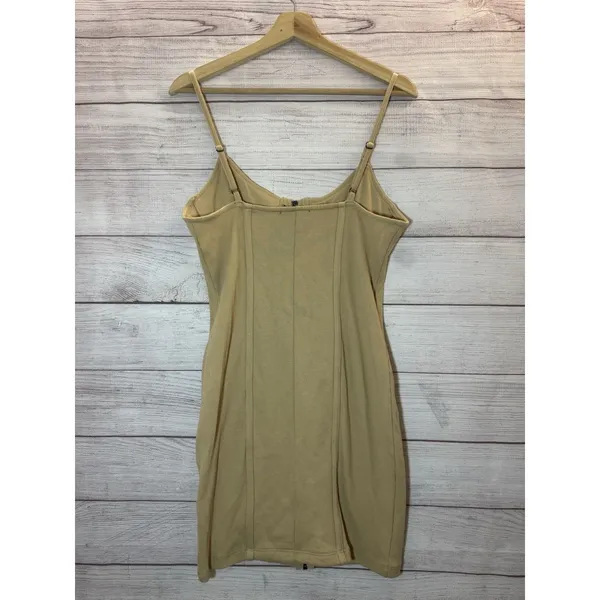 Forever-21 Women's Tan Mini SunDress SIZE LARGE - Image 2