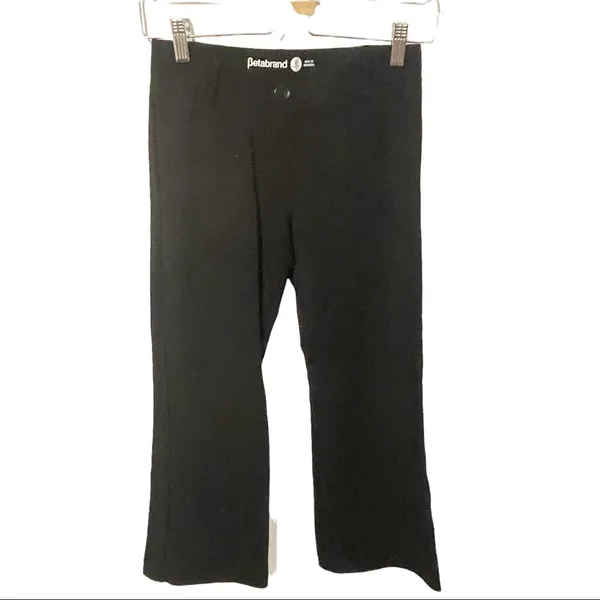 Betabrand Size XS Petite Dress Pant Yoga Pants Boot-Cut‎ Classic Black - Image 2