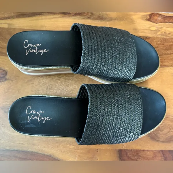 CROWN VINTAGE GLIANNE Wedge Sandals - Image 3