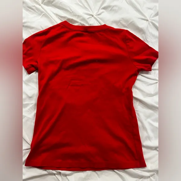 Red Short Sleeve Top - Image 2