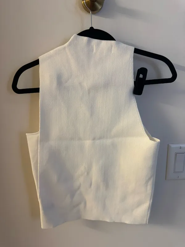 Ruby and Jenna white asymmetrical top Size XS - Image 4