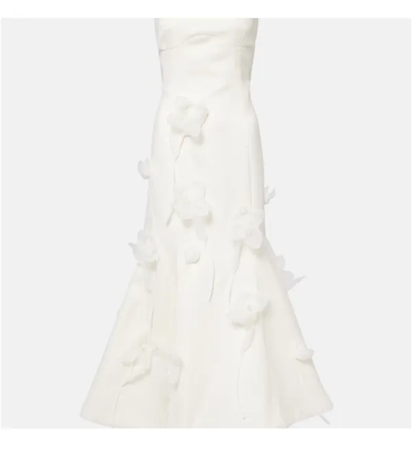 Rotate Strapless Floral Applique Mid Dress - Image 2