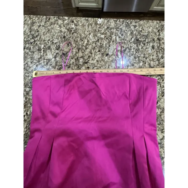 Sam Edelman Strapless‎ Structured Mini Dress in hot pink Size 12 Cocktail - Image 9