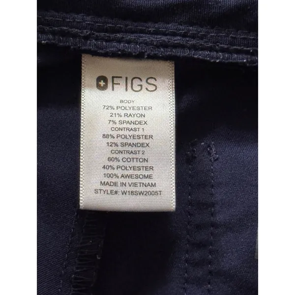Figs Jogger Women Zamora Navy Blue Taper Technical Scrub Size Xsmall Tall - Image 4