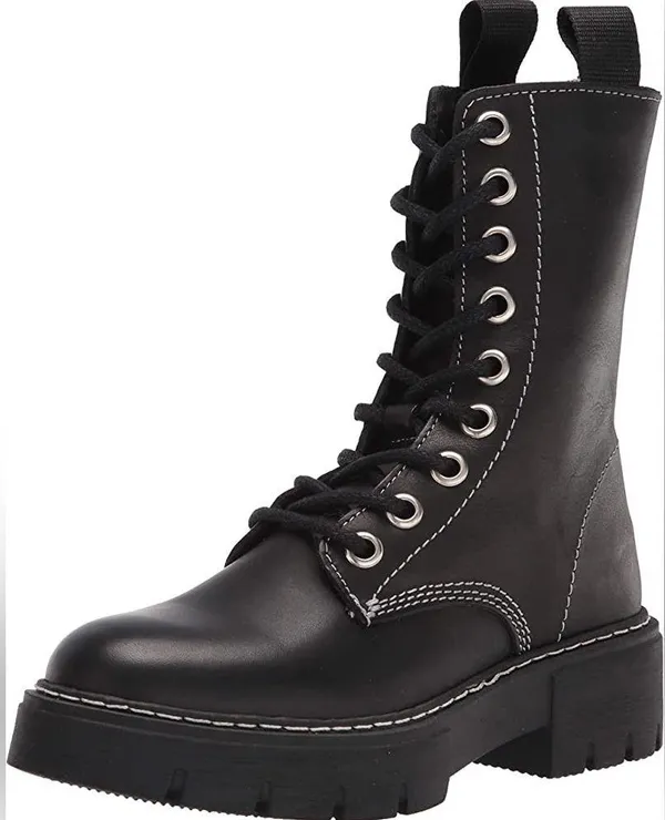 NEW Steve Madden Kanyon Black Platform Combat Boots - Image 4