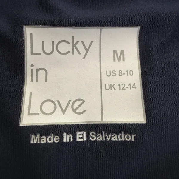 Lucky in Love Long Gore Hybrid Ribbed Skirt Womens M Navy Tennis Pickleball Golf - Image 8