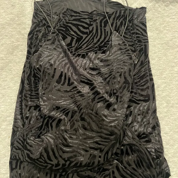 Socialite XS NWT Black Zebra Print Maxi Dress - Image 4