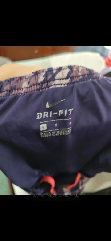 Nike Dri-Fit Purple Printed Shorts - Image 10
