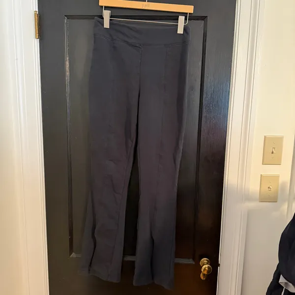 Anthropologie Black Flare Leggings - Image 4