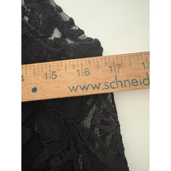 LuLaRoe Lace Open Front Duster Size S Black Cardigan Vest Rave Festival Witchy - Image 11
