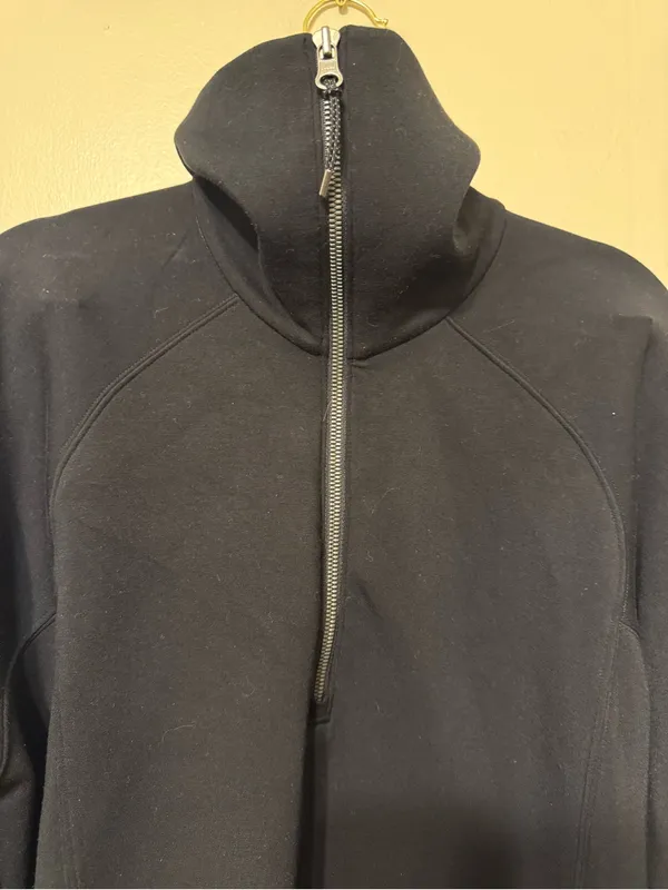 SPANX Black Half-Zip Funnel Collar Jacket Medium size - Image 4