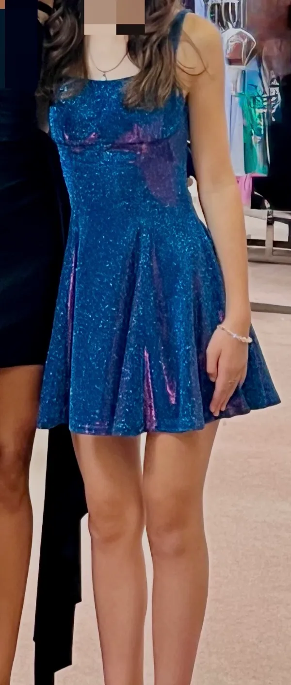 Dear Moon holographic dillards hoco dress - Image 2